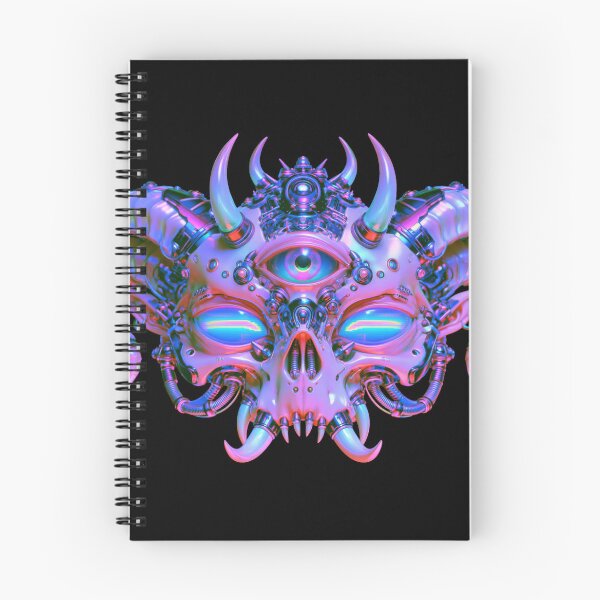 Item preview, Futuristic cyberpunk skull digital art designed and sold by folskullyz.