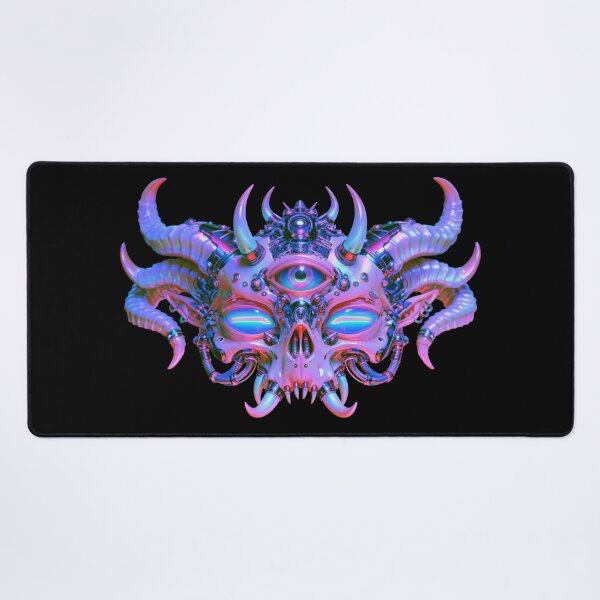 Item preview, Futuristic cyberpunk skull digital art designed and sold by folskullyz.