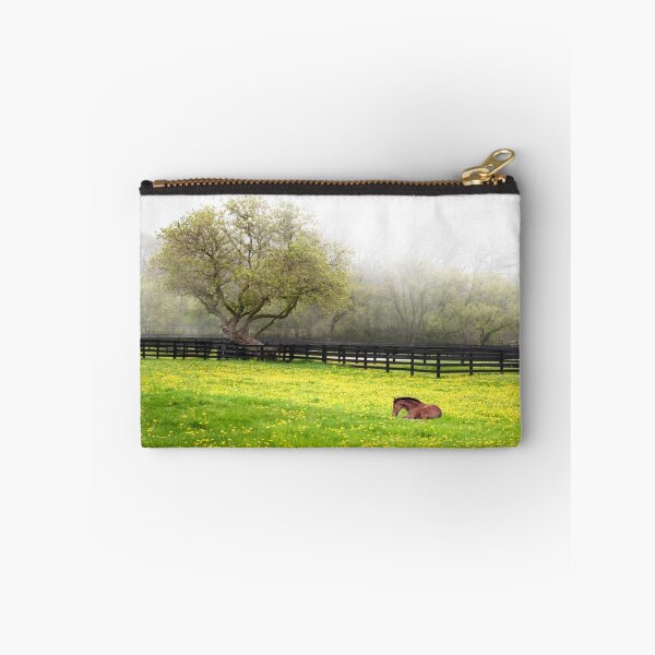Item preview, Foal in misty grassy field with dandelions designed and sold by TerraMediaLLC.