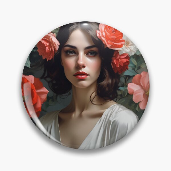 Item preview, Woman with flowers image designed and sold by MK26Designs.
