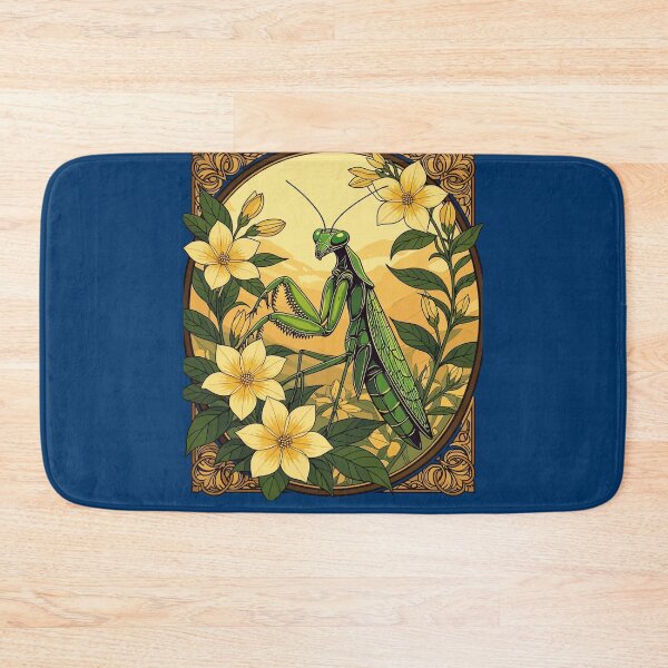 Item preview, Mantis And Yellow Jasmine Flowers designed and sold by taiche.