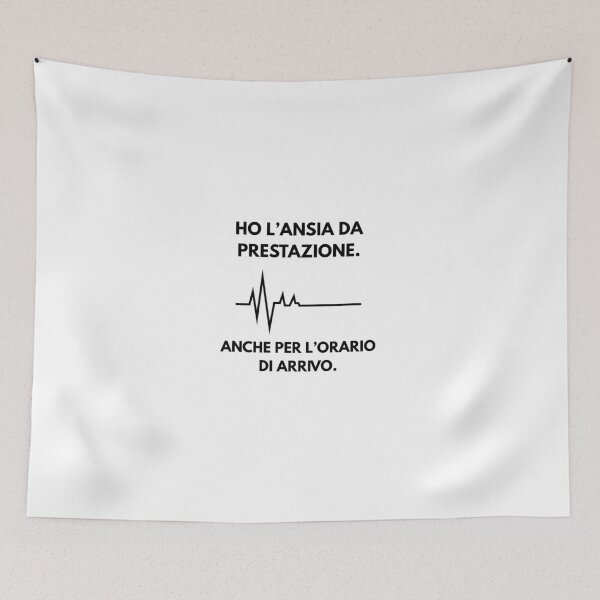 Item preview, ho l'ansia da prestazione- Scritta Divertente Ansia e Ritardo designed and sold by CreativeLook25.