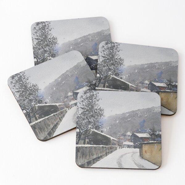 Item preview, Winter in Zweisimmen Switzerland designed and sold by SlavaArt.