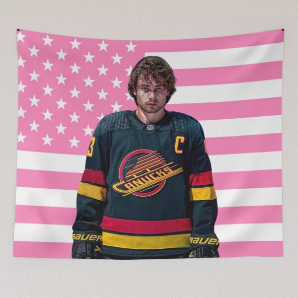 Item preview, Hughes Pink American Flag designed and sold by thecollegetalk.