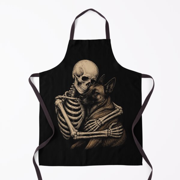 Item preview, Skeleton and Dog Embrace Illustration Halloween designed and sold by rafaeltto.