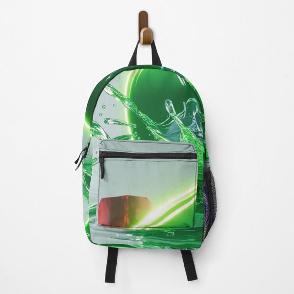 Item preview, Neon Green Water Splash with Floating Crystal Gems. designed and sold by fbtrisha.