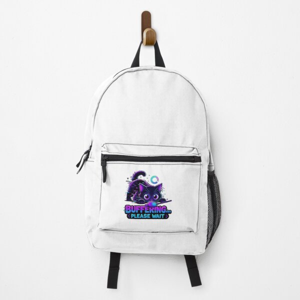Item preview, Glitch Cat Buffering Please Wait Sticker designed and sold by Cat Meme Fund.