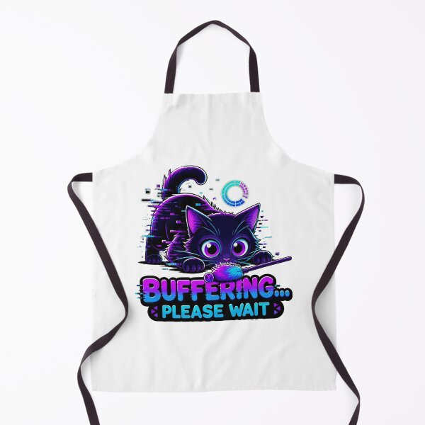 Item preview, Glitch Cat Buffering Please Wait Sticker designed and sold by Cat Meme Fund.