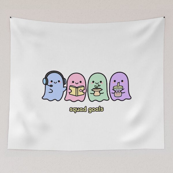 Item preview, Cute Ghost Squad Goals - Kawaii Ghosts With Hobbies - Cozy Gamer Friends designed and sold by Petringo.