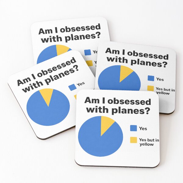Item preview, Am I Obsessed With Planes? Funny Aviation Pie Chart designed and sold by Mavriboy.