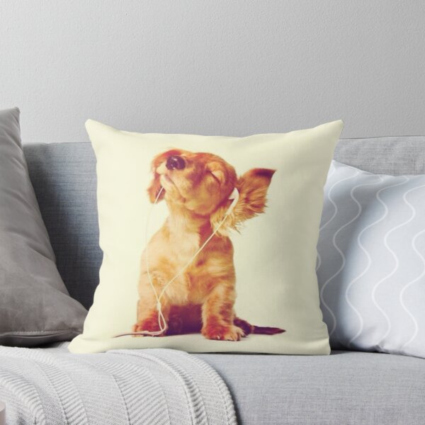 Item preview, Cute Dog Listening to Music designed and sold by Spring Things.