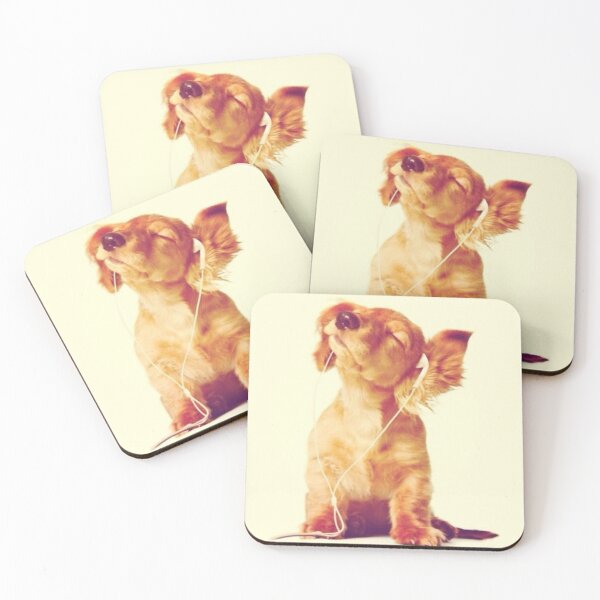 Item preview, Cute Dog Listening to Music designed and sold by Spring Things.