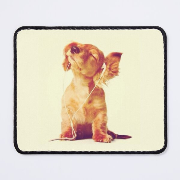 Item preview, Cute Dog Listening to Music designed and sold by Spring Things.