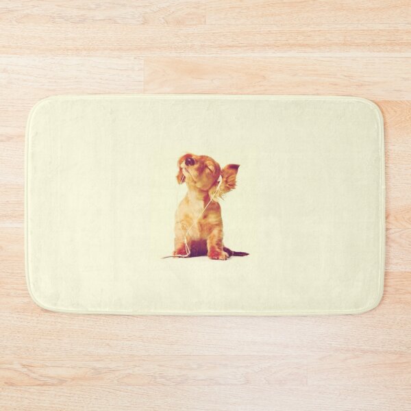Item preview, Cute Dog Listening to Music designed and sold by Spring Things.