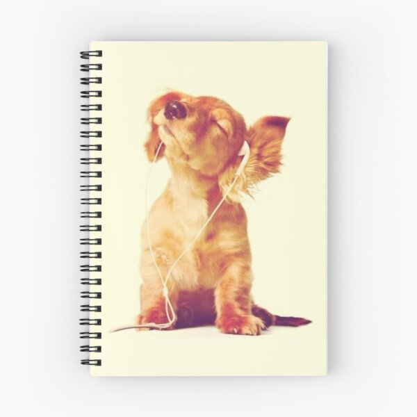 Item preview, Cute Dog Listening to Music designed and sold by Spring Things.