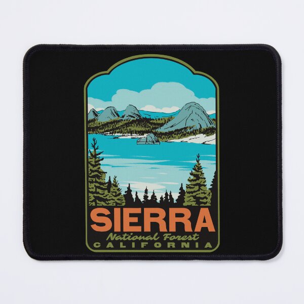 Item preview, Courtright Reservoir Sierra National Forest Retro Travel Art designed and sold by HalpinDesign.