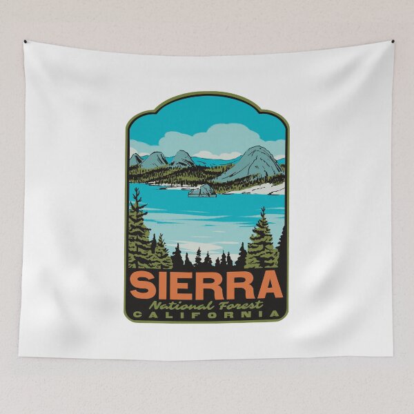 Item preview, Courtright Reservoir Sierra National Forest Retro Travel Art designed and sold by HalpinDesign.