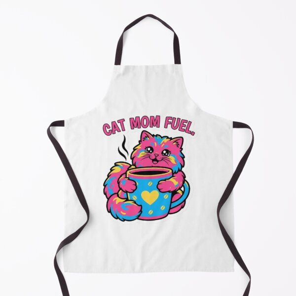 Item preview, Cat Mom Fuel Cute Colorful Cat Coffee Art designed and sold by DailySparks.