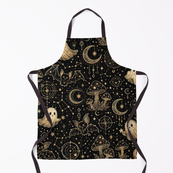 Item preview, Elegant Gold Celestial Ghost Geometric Pattern designed and sold by Thai Vibe Studio.