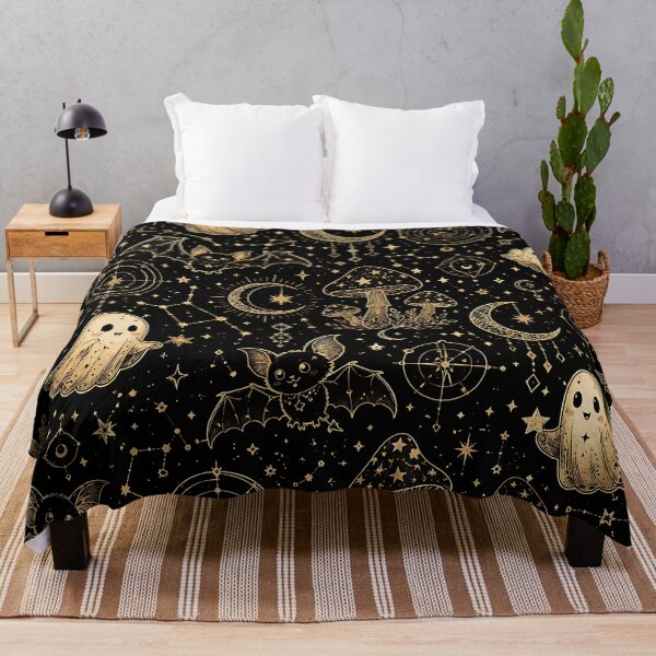 Item preview, Elegant Gold Celestial Ghost Geometric Pattern designed and sold by Thai Vibe Studio.
