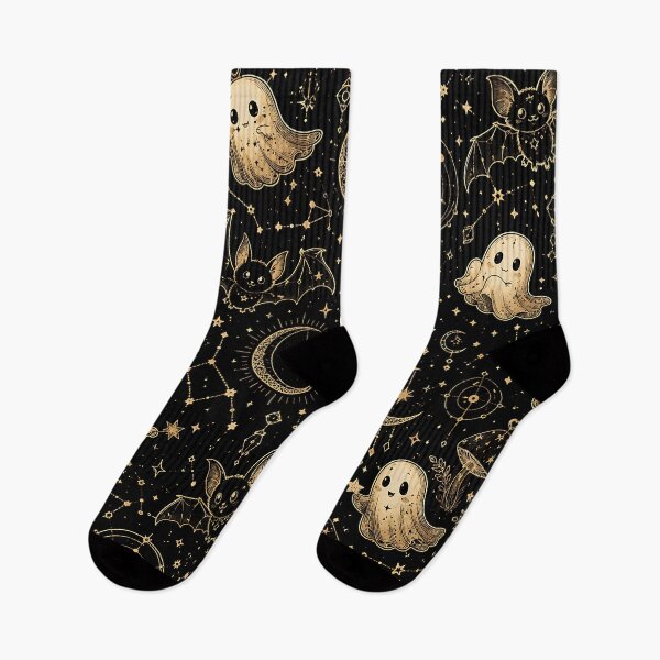 Item preview, Elegant Gold Celestial Ghost Geometric Pattern designed and sold by Thai Vibe Studio.