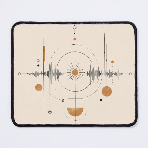 Item preview, Abstract Soundwave Geometric Art designed and sold by VYBORA Studio.