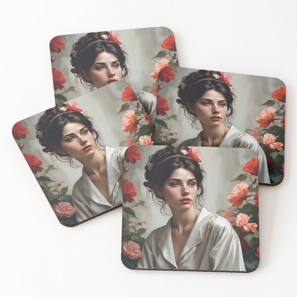 Item preview, Woman with flowers image designed and sold by MK26Designs.