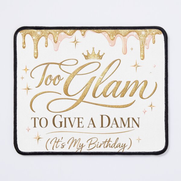 Item preview, Too Glam to Give a Damn | Funny Positive Attitude Typography T-Shirt designed and sold by rushaib.