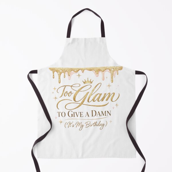Item preview, Too Glam to Give a Damn | Funny Positive Attitude Typography T-Shirt designed and sold by rushaib.