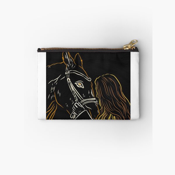 Item preview, Girl with horse artwork  designed and sold by CanvasCharmHub.