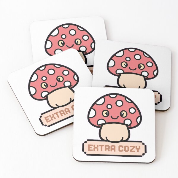 Artikelvorschau, Kawaii-Pilz-Power-Up – Extra gemütlich – Niedliches Retro-Spielpilz entworfen und verkauft von Petringo.