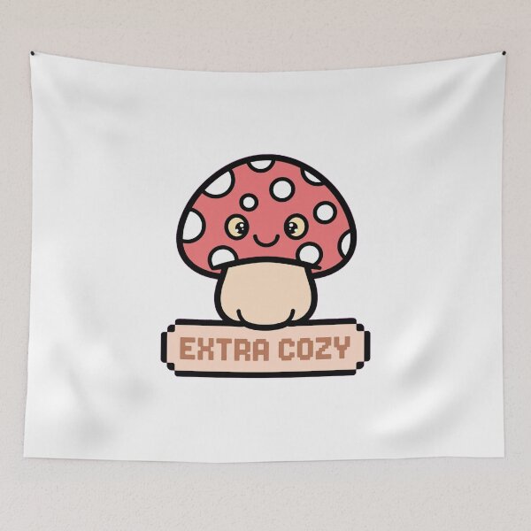 Item preview, Kawaii Mushroom Power Up - Extra Cozy - Cute Retro Game Mushroom designed and sold by Petringo.