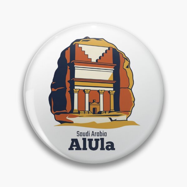 Item preview, AlUla Hegra Tombs Bold Retro Graphic Travel Poster designed and sold by Inkworksbyshery.