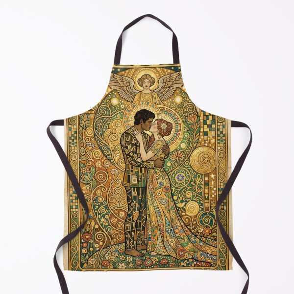 Item preview, VI The Lovers Tarot Card Gold Mosaic Art Nouveau Aesthetic designed and sold by Ada’s Mystic Atelier .