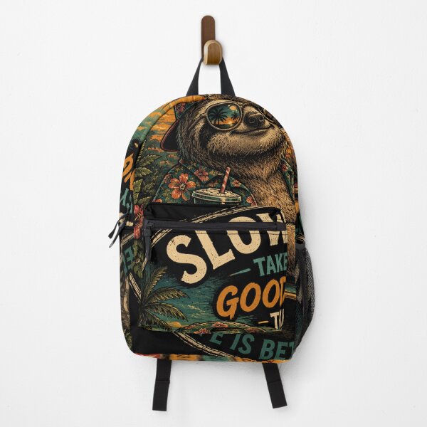 Item preview, Slow Down Sloth – Good Things Take Time Retro designed and sold by Molli98.
