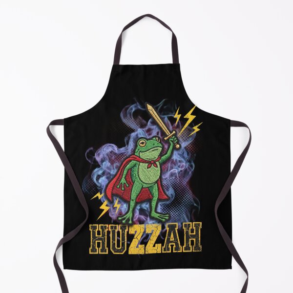 Item preview, Huzzah Frog - Y2K Embroidery Patch Style Art designed and sold by ZUVLEX.