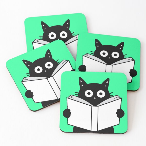 Item preview, Bookworm Meow designed and sold by DibujandoPorfa.