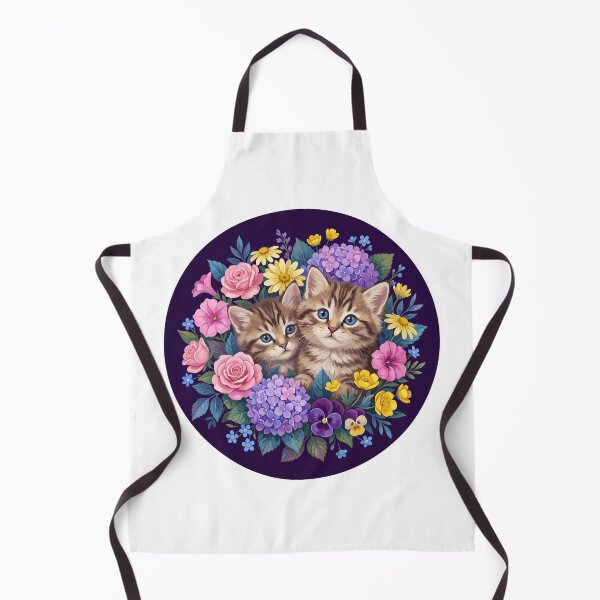 Item preview, Cute Kittens Flowers Cat Lover designed and sold by Doodleoub.