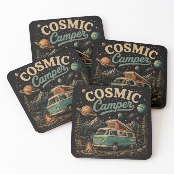 Item preview, Cosmic Camper Under Starlit Skies designed and sold by Side Quest Co..