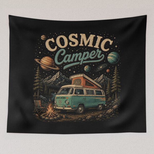 Item preview, Cosmic Camper Under Starlit Skies designed and sold by Side Quest Co..