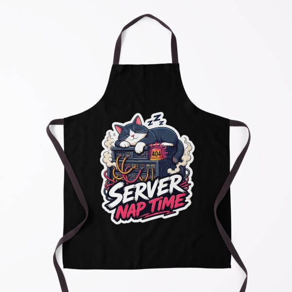 Item preview, Server Nap Time Funny Cat IT Tech Sysadmin Sticker designed and sold by Cat Meme Fund.
