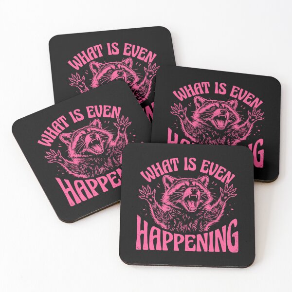 Item preview, What Is Even Happening Raccoon Confused Funny Animal Humor designed and sold by Doodleoub.