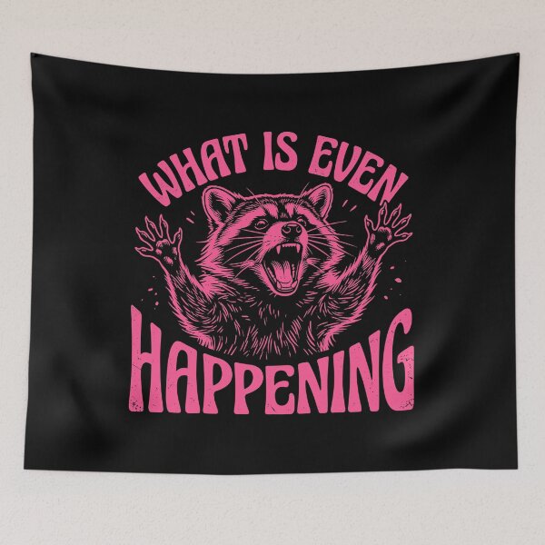 Item preview, What Is Even Happening Raccoon Confused Funny Animal Humor designed and sold by Doodleoub.