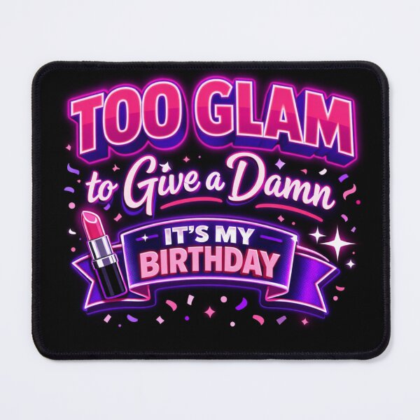 Item preview, Too Glam to Give a Damn | Funny Positive Attitude Typography T-Shirt designed and sold by rushaib.