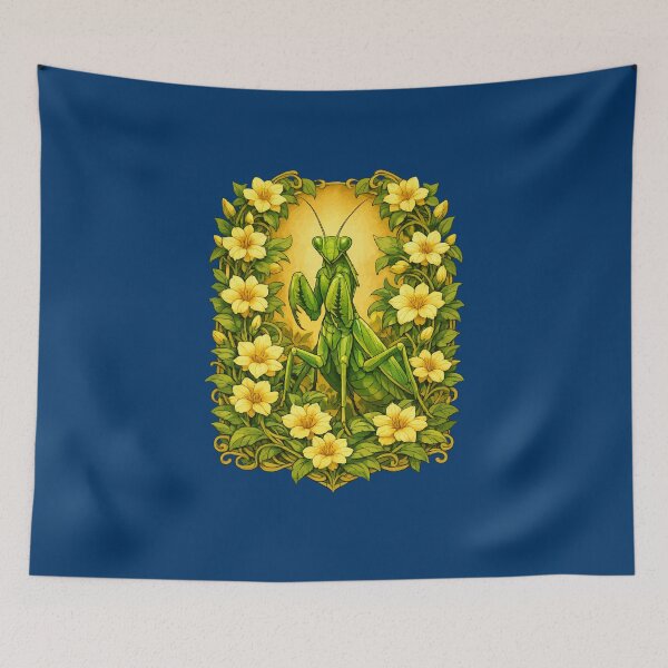 Item preview, Praying Mantis And Jasmine designed and sold by taiche.