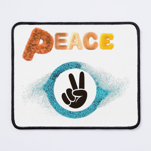Item preview, Fuzzy Typography with Glitter Peace Symbol Graphic designed and sold by blacK1982White.