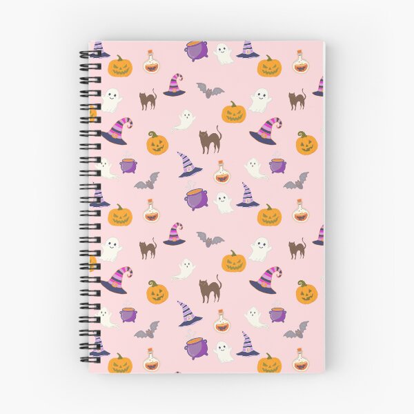 Item preview, Cute Pink Halloween Seamless Pattern - Spooky Season Ghosts & Pumpkins designed and sold by Potattoo.