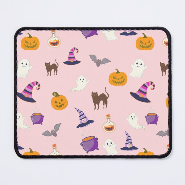 Item preview, Cute Pink Halloween Seamless Pattern - Spooky Season Ghosts & Pumpkins designed and sold by Potattoo.