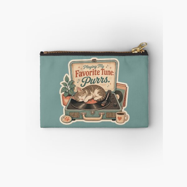 Item preview, Playing My Favorite Tune – Purrs & Vinyl Cat designed and sold by Safe Haven Pets.