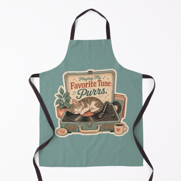 Item preview, Playing My Favorite Tune – Purrs & Vinyl Cat designed and sold by Safe Haven Pets.